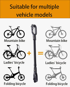 Adaptateur <span class=keywords><strong>de</strong></span> guidon pour vélo électrique, s'adapte à la <span class=keywords><strong>barre</strong></span> transversale réglable du vélo avec crochets, s'adapte à divers cadres <span class=keywords><strong>de</strong></span> vélo, BMX pour femmes et cadres non standard - Product Image 4