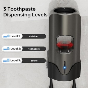 Wall Mounted Induction <b>Toothpaste</b> Squeezer Household Electric Infrared Ray Sensor Automatic <b>Toothpaste</b> <b>Dispenser</b> - Product Image 3