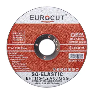 EUROCUT yüksek kalite toptan 4.5 inç 115mm metal kesme diski 4 1/2 inç