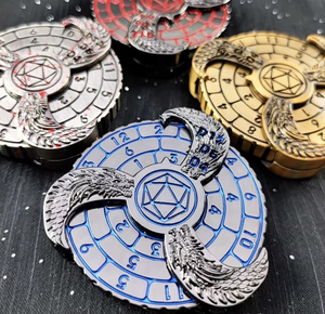 Zhanguang giảm căng thẳng độc đáo Roulette xúc xắc kim loại ngục tối rồng <span class=keywords><strong>Fidget</strong></span>-<span class=keywords><strong>Spinner</strong></span> cho các trò chơi RPG làm bằng hợp kim kẽm bền - Product Image 1