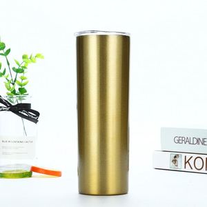 Petite gourde américaine décontractée, tasse isotherme en acier inoxydable avec sangle pour la salle de sport, le week-end et le camping - Product Image 1