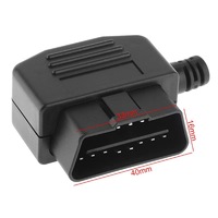 Connecteur OBD2 automobile 16 broches J1962M, coque de terminal mâle OBD II OBD2 pour outil de diagnostic automobile