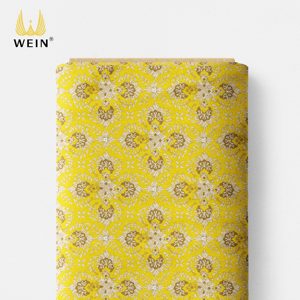 <span class=keywords><strong>Tela</strong></span> de Algodón Premium C180 Orgánica Peinada, Edición Limitada, Serie Floral <span class=keywords><strong>Amarilla</strong></span>, para Vestidos de Mujer - Product Image 6