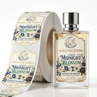 Étiquettes de parfum cosmétique personnalisées de qualité supérieure, vernis mat BOPP, estampage à chaud doré, gaufrage, résistantes aux produits chimiques et à l'alcool, pour flacon de parfum