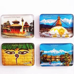 مغناطيس ثلاجة مربع القبة شخصية اسم المدينة ountry 3D our - Product Image 2