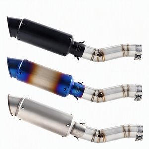 Sistema completo de escape deslizable para motocicleta Suzuki GSXR700 GSXR750 <span class=keywords><strong>K6</strong></span> <span class=keywords><strong>K7</strong></span> K8 <span class=keywords><strong>GSXR</strong></span> 600 750 08-09 Sección intermedia - Product Image 1