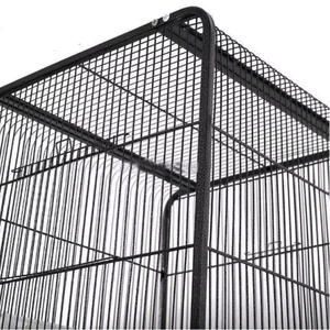 Cage à oiseaux de luxe personnalisée en fil métallique massif, 146 cm de haut, à deux portes, avec plateau en plastique, volière et maison d'élevage pour animaux de compagnie - Product Image 5