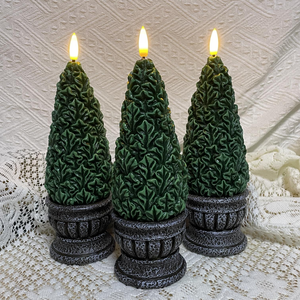 1 <span class=keywords><strong>bougie</strong></span> en cire de paraffine sans flamme à LED, alimentée par pile, en forme de feuille de <span class=keywords><strong>houx</strong></span> de Noël, pour les anniversaires, les fêtes, la décoration de vacances, cadeau - Product Image 6