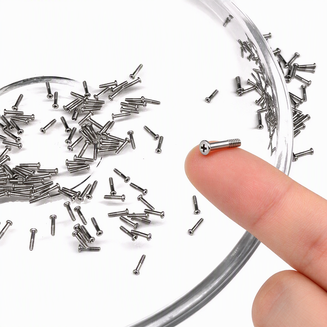 M1 M2 M1.4 Metric Small Micro Screw Stainless Steel Ultra Profile Head Cross Machine Half Thread Phillips Screws Class 4.8/6.8