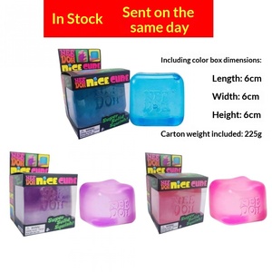 Cubo Antistress Squeezable a Forma di Cubetto di Ghiaccio in Maltosio, Grande Giocattolo Sensoriale in Plastica TPR per Alleviare lo Stress, Popolare <span class=keywords><strong>Online</strong></span> per Giovani 15-35 Anni - Product Image 3