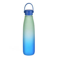 Nouvelle gourde PC dégradée, style estival, bouteille sport grande capacité pour étudiants, résistante à la chaleur