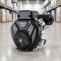 Tracteur à gazon Rato R999D 999cc V-Twin Cylindre OHV 4 temps Démarrage électrique Moteur à essence Euro 5 Longue durée de vie 24,5 kW