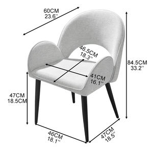 Silla TUQ Guest <span class=keywords><strong>Wow</strong></span>, Sillas de Tela Suave para Hoteles, para Comedor de Resort, 84.5 cm de Altura, Sillas de Comedor de Lujo para <span class=keywords><strong>Restaurante</strong></span> de Hotel - Product Image 2