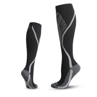 Chaussettes de compression en coton à longues jambes à la mode Chaussettes de pression pour hommes