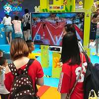 Jeux interactifs avec capteur Kinect d'intérieur Parc de trampoline à écran HD Aire de jeux pour enfants Centre commercial pour enfants