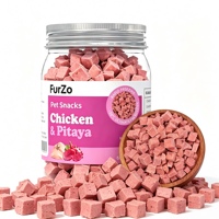 Nourriture pour animaux de compagnie lyophilisée, poulet et pitaya mélangés, nourriture pour chiens et chats - Friandises et collations sèches, nourriture sèche pour chats, collations pour chiens, fruits