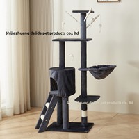 Arbre à chat Miaupro C02 écologique en bois, multi-niveaux, résistant aux rayures, gain de place