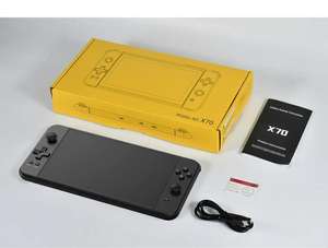 Nuevo <span class=keywords><strong>Powkiddy</strong></span> <span class=keywords><strong>X70</strong></span> 7,0 pulgadas HD pantalla consola de juegos portátil jugadores dobles ATM7051 Quad-Core Arcade Retro TV consola de videojuegos - Product Image 3