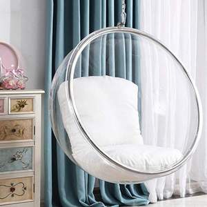 Silla Colgante Moderna Tipo Burbuja <span class=keywords><strong>de</strong></span> Acrílico Transparente para Balcón, Silla Columpio Tipo <span class=keywords><strong>Huevo</strong></span> para el Hogar - Product Image 5