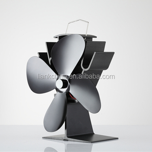 Liank Venta caliente de madera Burbing chimenea 4 hojas Ecofan calor alimentado estufa ventilador - Product Image 1