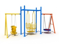 Ensemble de jeux d'extérieur en alliage pour enfants : toboggan et balançoire pour tout-petits, structure d'escalade pour enfants, balançoire de jardin