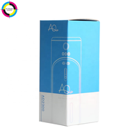 Boîte en carton à fond plat avec estampage holographique laser haut de gamme, conception personnalisée pour l'emballage des appareils électroniques grand public