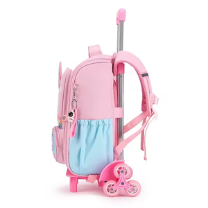 Hot Selling <b>Kids</b> Cartoon Trolley School Bags Primary Children Wheeled <b>Backpacks</b> 6 Wheels Boys Girls Students Trolley <b>Backpacks</b> - Product Image 5