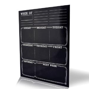 Planificador semanal magnético superfuerte 2025, tablero negro, tablero de borrado en seco, <span class=keywords><strong>pizarra</strong></span> de vidrio magnético <span class=keywords><strong>para</strong></span> <span class=keywords><strong>nevera</strong></span> suave - Product Image 5