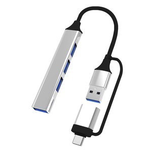 4-in-1 USB C HUB Loại C USB 3.0 4-<span class=keywords><strong>Port</strong></span> <span class=keywords><strong>Adapter</strong></span> mini USB Splitter Multiport mở rộng PC PS4 Máy Tính Xách Tay Docking Station máy tính - Product Image 2
