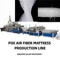 Ligne de production de matelas à ressorts 4D POE, machine à fabriquer des coussins en fibres d'air, extrudeuse plastique, équipement complet