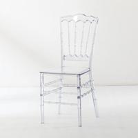 Chaise de salle de banquet empilable à bas prix chaises de mariage d'hôtel d'événements en acrylique transparent chaises Napoléon en plastique cristal