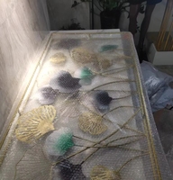 Pièces de décoration murale islamique 3D en acier inoxydable doré de luxe pour la maison, décorations métalliques dorées pour le salon