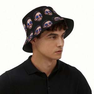 Customizable Photo Bucket Hat <b>Funky</b> Style Personalized Cartoon Pattern Beach Hat for Men & Women for Summer Travel & Holidays - Product Image 5