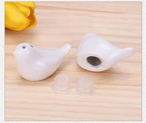 กระปุกใส่เครื่องปรุงและพริกไทยเซรามิกรูปนกรักสำหรับงานเลี้ยงงานแต่งงานของขวัญของที่ระลึกสำหรับแขก - Product Image 5