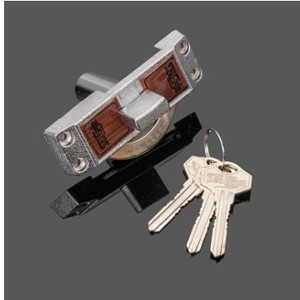 Furniture <b>Lock</b> Aluminum Alloy <b>Sliding</b> <b>Door</b> <b>Lock</b> Single Sided Rotary Latch Minimalist Design Durable Zinc Alloy With Keys - Product Image 1