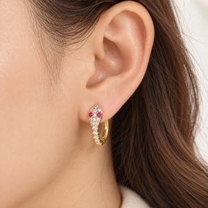 Orecchini a Forma di Testa di Serpente per Donne, Design Animale, Accessori per Orecchie da Indossare Quotidianamente - Product Image 4