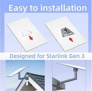 <span class=keywords><strong>Starlink</strong></span> ขายึดโลหะติดผนังรูปตัวแอลสำหรับหลังคา Gen3พร้อมอะแดปเตอร์สำหรับ <span class=keywords><strong>starlink</strong></span> V3ยาวอุปกรณ์ติดผนัง - Product Image 4