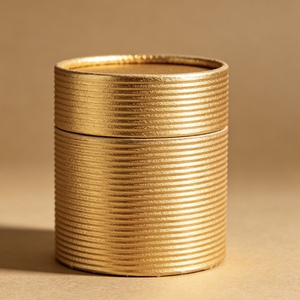 Luxury Gold Foil Cylindrical <b>Cardboard</b> Cosmetic Packaging, Eco-Friendly Custom Round Paper <b>Tube</b> for Skincare & Beauty Products - Product Image 3