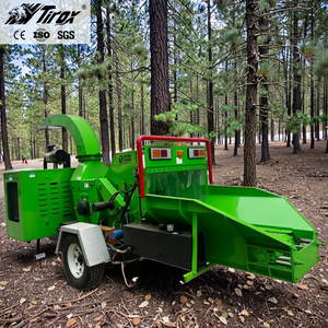 Broyeur de bois industriel à moteur diesel avec broyeur de branches et machine à broyer le bois, moteur et boîte de vitesses à commande numérique - Product Image 1