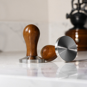 ที่กดกาแฟโรสวูด สแตนเลสสตีล 58 มม. อุปกรณ์ชงกาแฟ เครื่องชงเอสเพรสโซ - Product Image 1