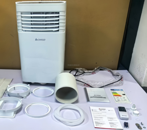 Promotion <span class=keywords><strong>Climatiseur</strong></span> <span class=keywords><strong>mobile</strong></span> portable 9000 Btu 1 CV avec ventilateur de refroidissement et déshumidification, avec roulettes et <span class=keywords><strong>kit</strong></span> de fixation <span class=keywords><strong>pour</strong></span> fenêtre, <span class=keywords><strong>pour</strong></span> tente et camping-car - Product Image 3