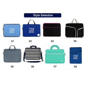 Wholesale Multi Size Notebook <b>Computer</b> Pocket Custom Neoprene Zipper Laptop Bag Portable Laptop Sleeve <b>With</b> Handle and Pocket - Product Image 5