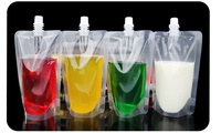 Sac transparent en plastique pour boisson froide, nouveauté, pochette d'emballage amusante, à réaliser soi-même,