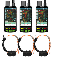 Traceur GPS pour chiens ESEEK – Chien de chasse – Prise en charge de 20 colliers – Géorepérage VHF – 3 télécommandes et 3 colliers