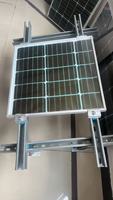 Systèmes de montage solaire photovoltaïque à angle fixe montés au sol, fournisseur leader Zhongxin, traitement de surface anodisé, résistance au vent 60 m/s