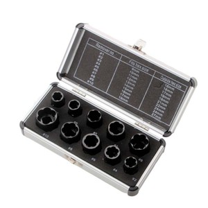 Hot Sale 10pcs Damaged Bolt Nut Screw Remover Extractor Removal Set Nut Removal Socket <b>Tool</b> <b>Threading</b> Hand - Product Image 4