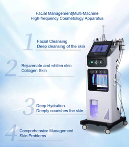 Appareil de beauté multifonctionnel pour le visage, à bulles d'hydrogène, haute fréquence, thérapie froid-chaud, rajeunissement de la peau, machine de salon de beauté - Product Image 3
