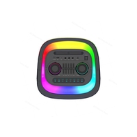 CSN-10611 Tragbarer Lautsprecher mit EQ-Steuerung, RGB-Beleuchtung, Tiefbass, Kabelloser Karaoke-Lautsprecher, Unterstützt TWS, USB, AUX, TF-Karte