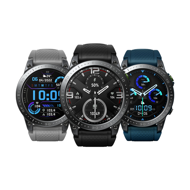 Rugged Smart Watch 1.43-inch Ultra HD AMOLED Display Voice Calling Sports Modes Health Monitor Smartwatch Zeblaze Ares 3 Pro