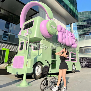 Chine British Big Food Truck électrique Chariot alimentaire à deux étages à deux étages Camion alimentaire à deux pizzas entièrement équipé - Product Image 2